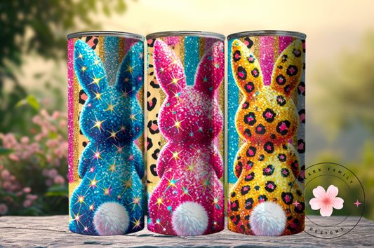 Glitter bunnies - Tumbler