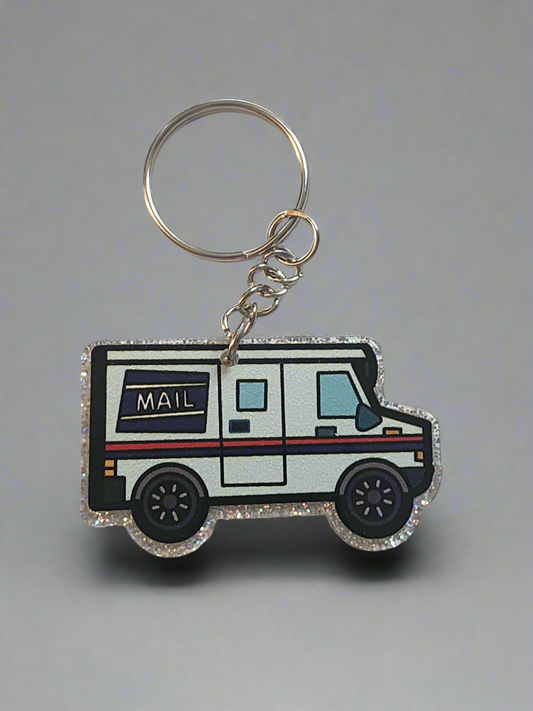 Mail truck flatback - Keychain