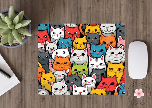 Cartoon cats - Mouse pad