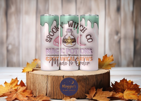 Spooky Witch Co. Magic Potions and Botanical Brews Made To Order Tumbler