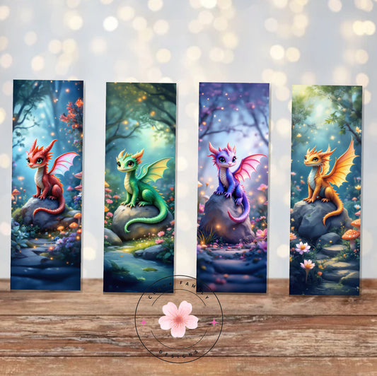 Fairy garden dragons - Bookmarks