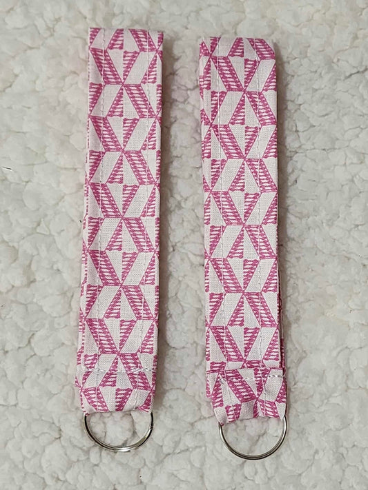 Pink Prism Wristlet Keychain