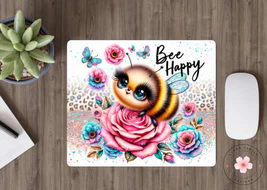 Bee happy - Mouse pad
