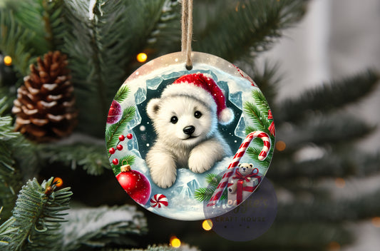 Peppermint Peekaboo Ornament