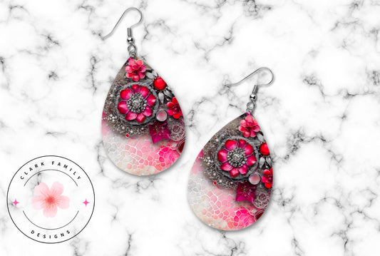 Floral earrings