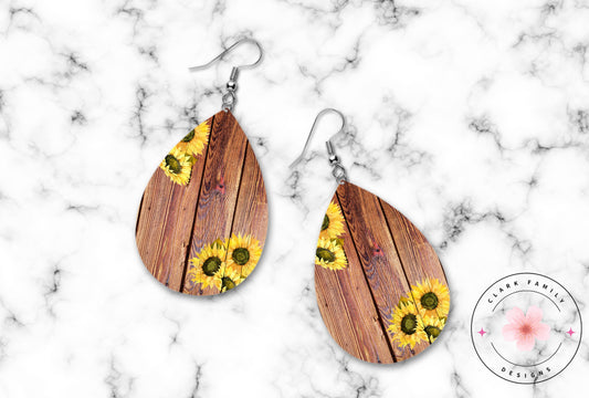 Sunflowers - earrings