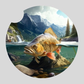 Fishing - Car coaster