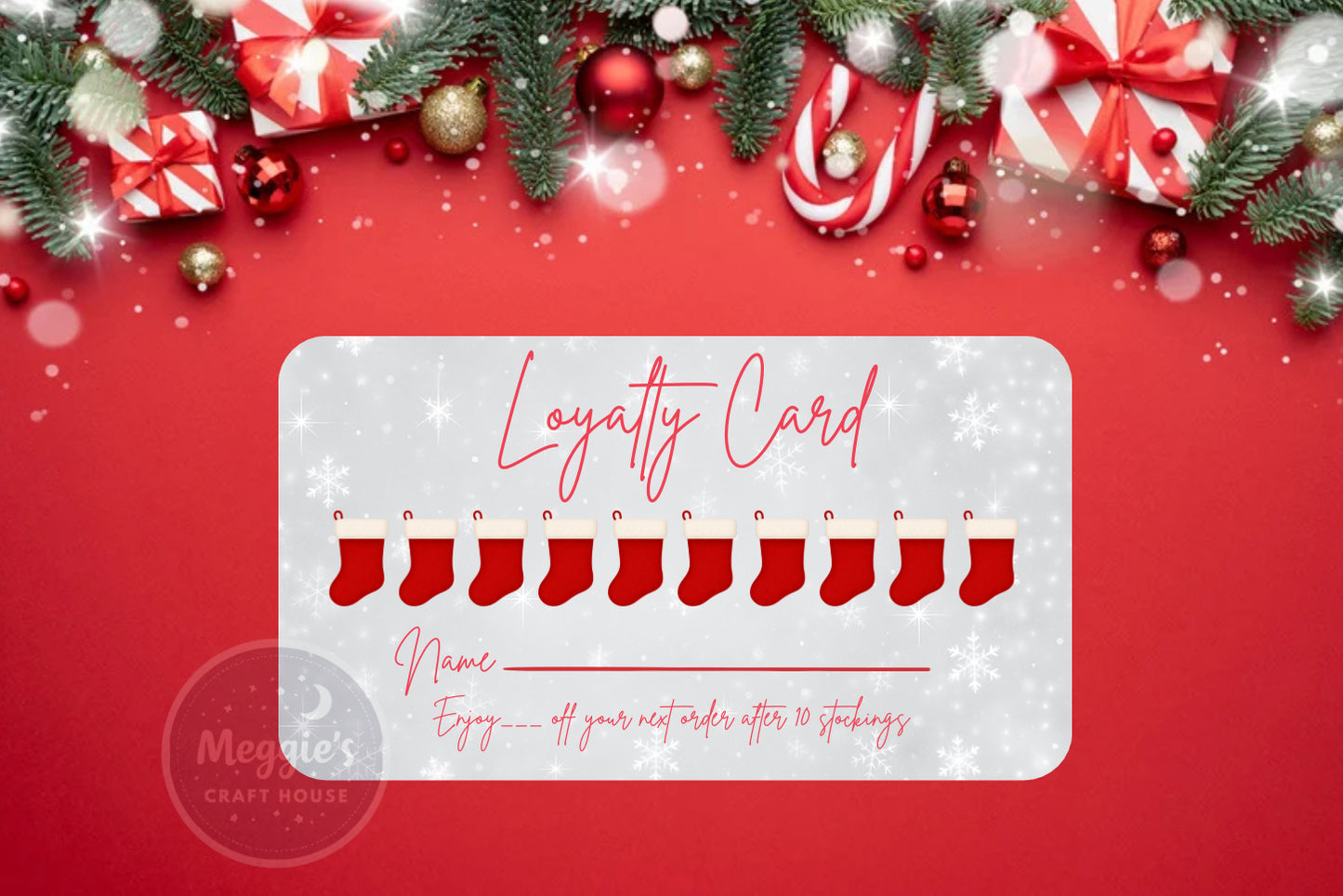 Holiday Hustle Rewards Loyalty Cards