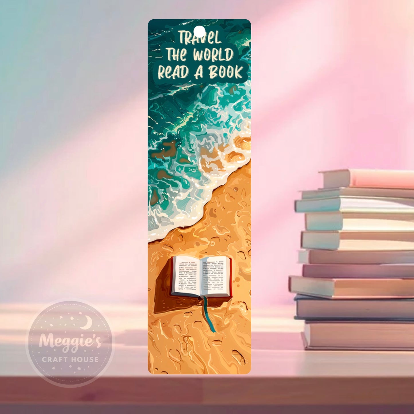 Travel The World Read A Book Bookmark