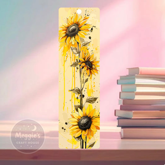 Golden Hour Blossoms Bookmark