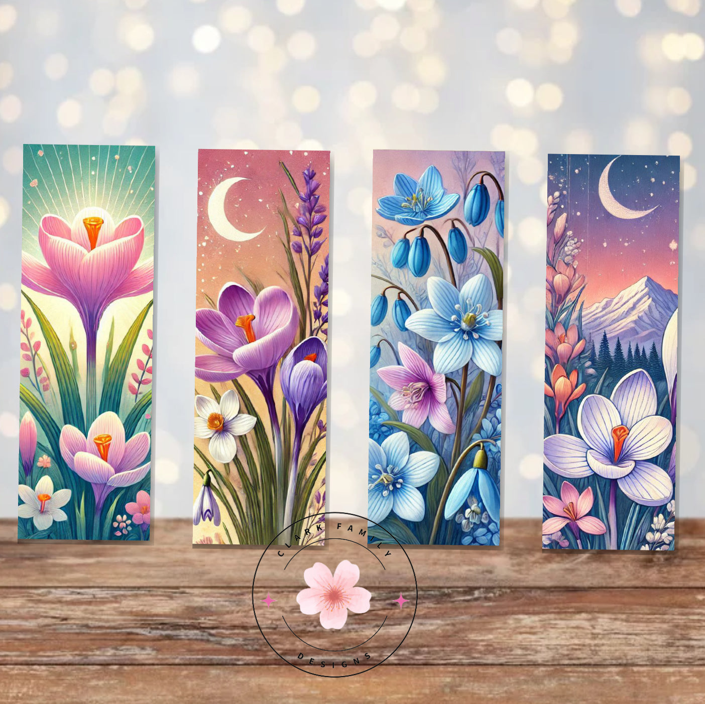Spring crocus flowers - Bookmarks