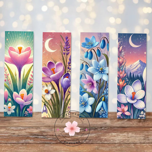 Spring crocus flowers - Bookmarks