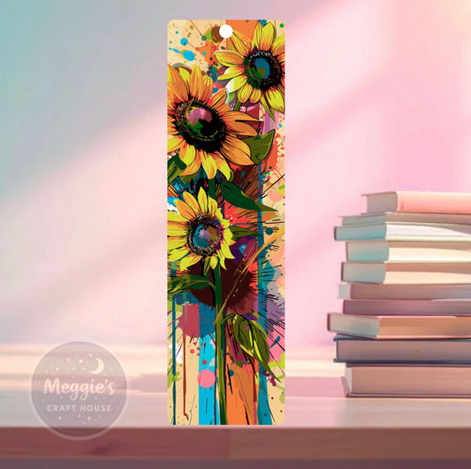 Electric Bloom Burst Bookmark