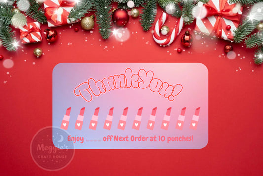 Makeup Milestones Loyalty Cards