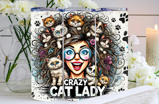 Crazy Cat Lady Tumbler