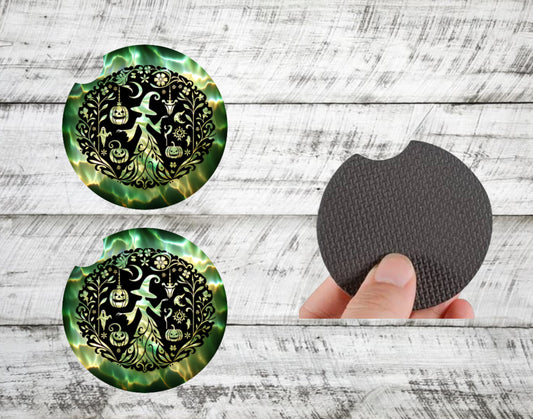 Leaf & Lever Car Coasters