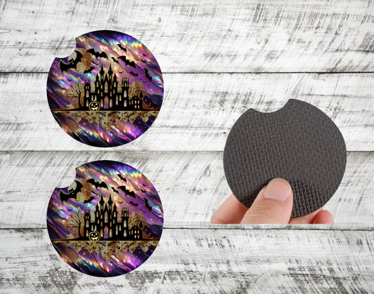Mystic Mansion Car Coasters