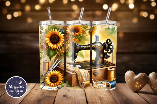 Golden Stitches Tumbler