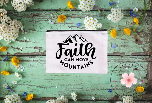 Faith can move mountains - canvas bag