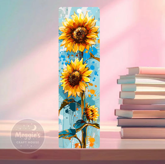Skyburst Sunflowers Bookmark