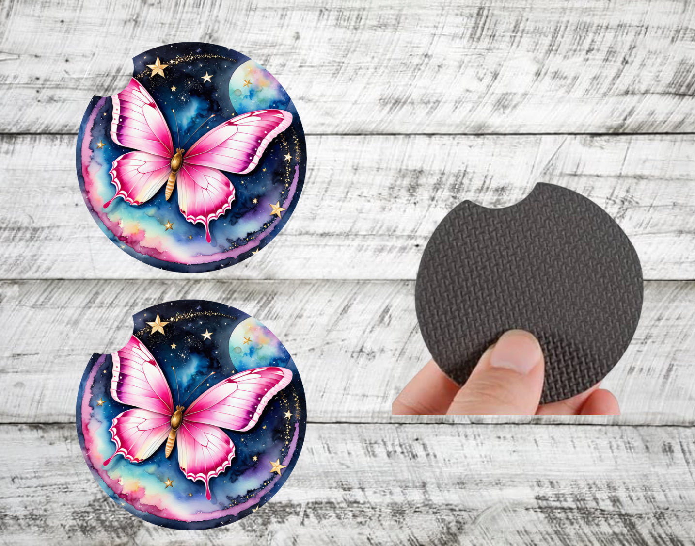 Butterfly Starburst Car Coasters
