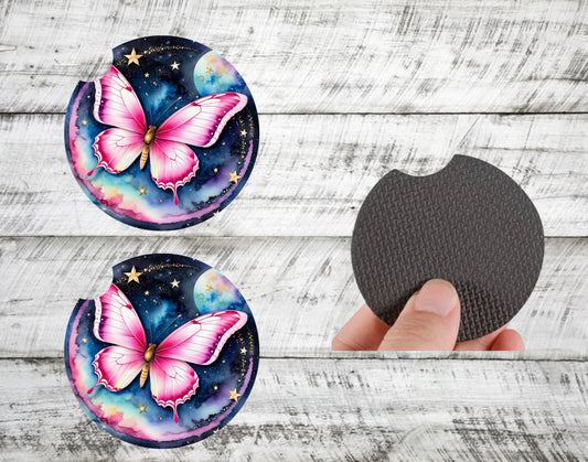 Butterfly Starburst Car Coasters