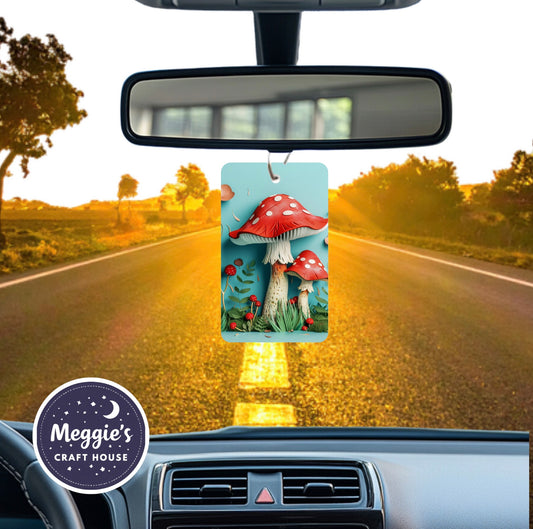 Magic Mushroom Meadow Car Freshner