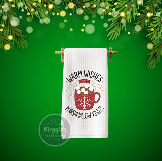 (Warm Wishes And Marshmallow Kisses Towel