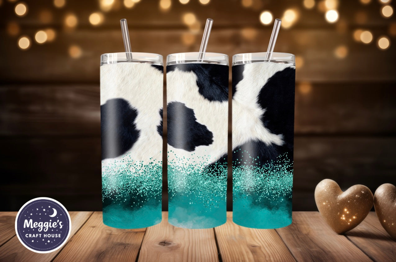 Teal Cow Chic