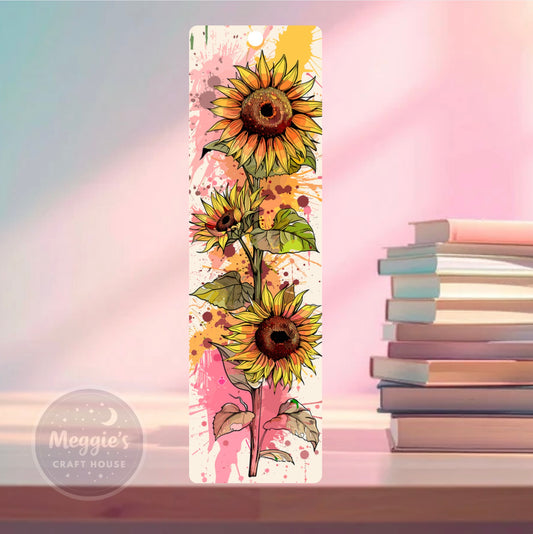 Blush Meadow Blooms Bookmark
