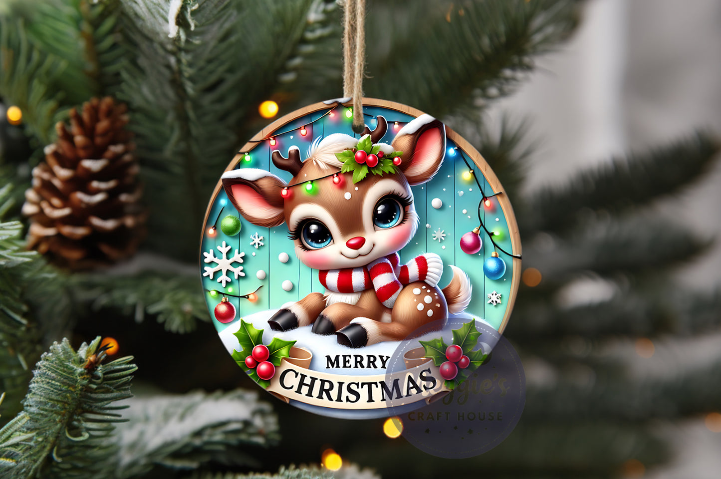 Reindeer Radiance Ornament