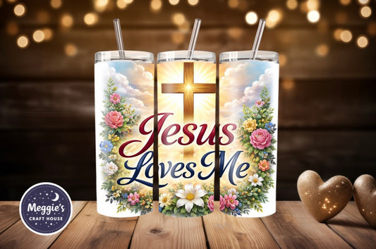 Jesus Loves Me Floral