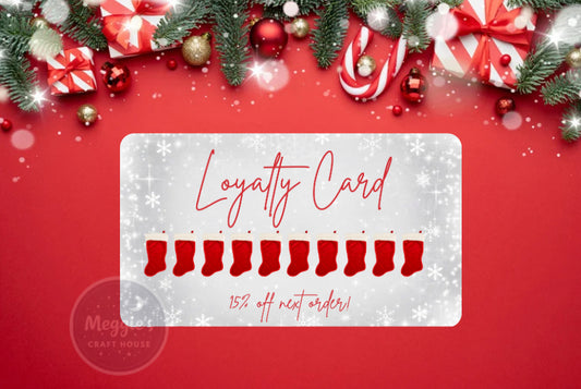 Holiday Hustle Rewards Loyalty Cards