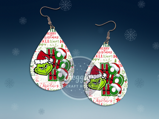 Ho Ho Ho Grinch Earrings