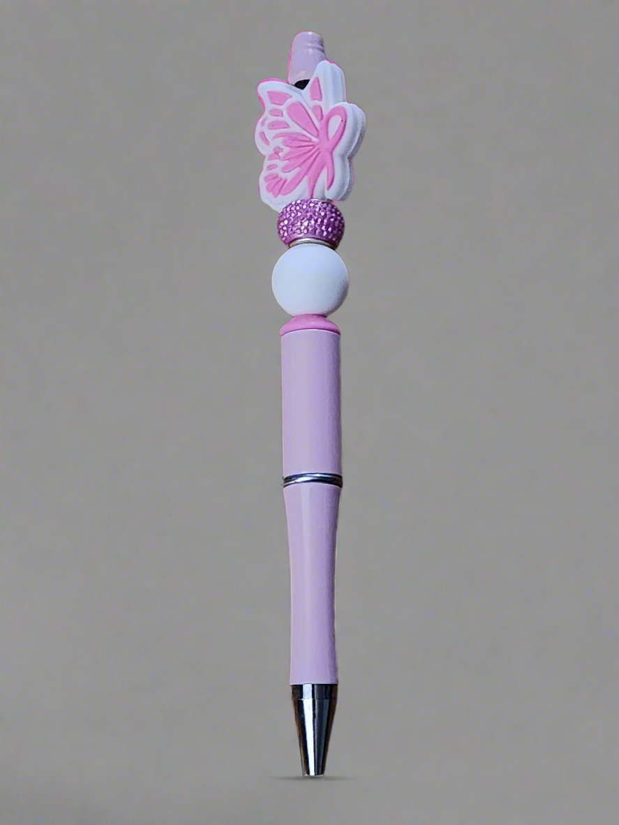 Breast CA Awareness -  Beaded pen
