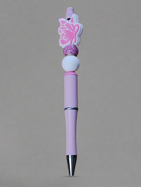 Breast CA Awareness -  Beaded pen