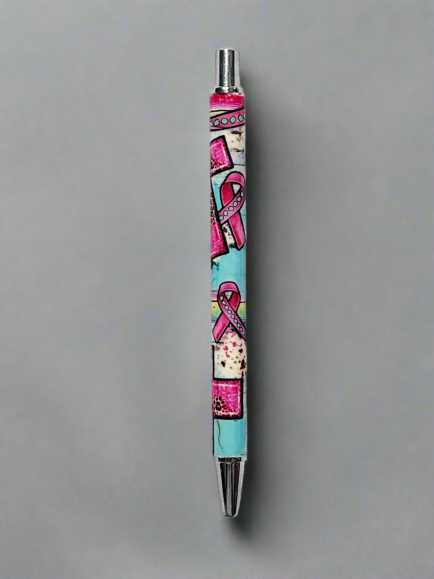 Breast cancer theme - UV wrap pen