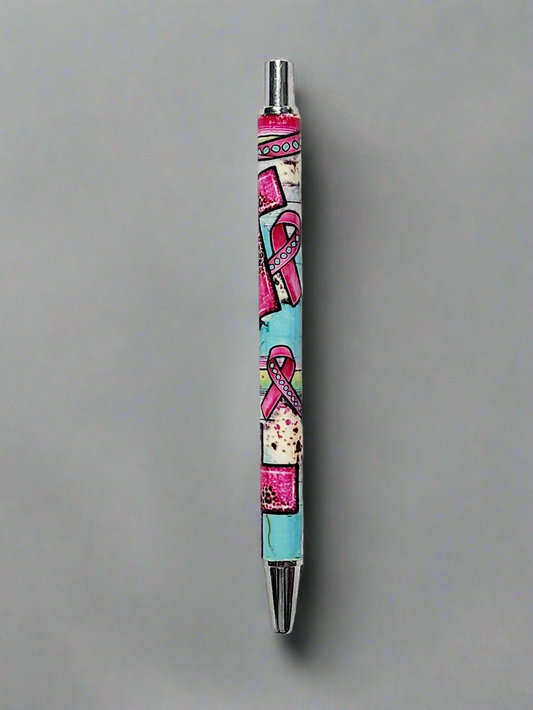 Breast cancer theme - UV wrap pen
