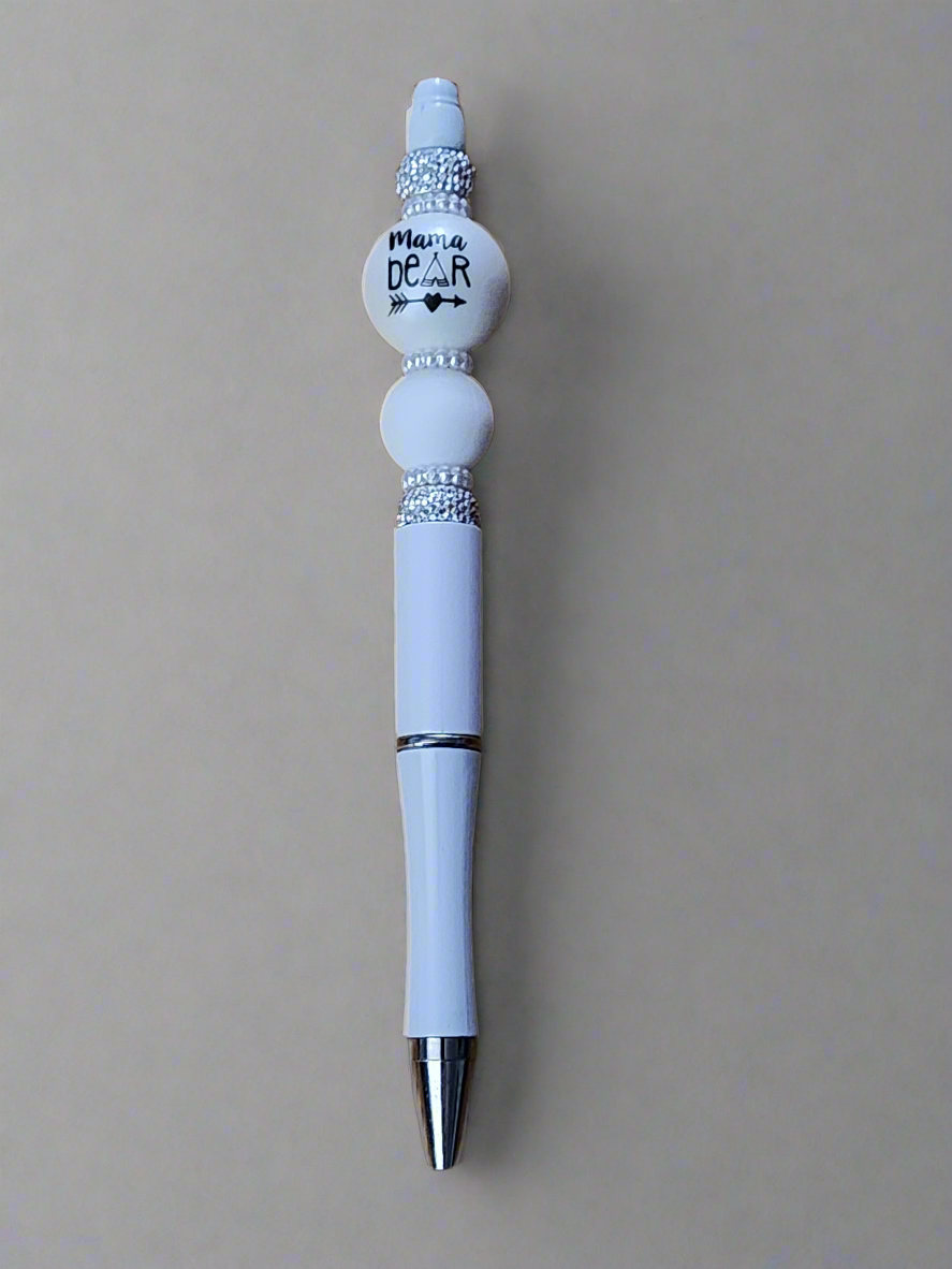 Mama bear -  Beaded pen