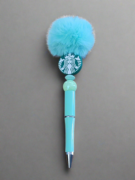 Starbucks inspired - beaded pen