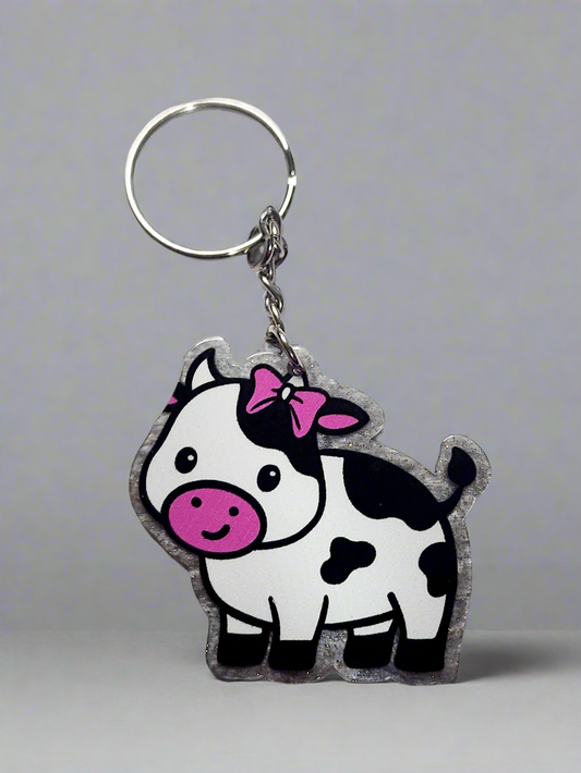 Cow flatback - Keychain