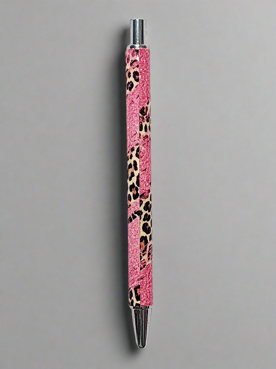 Pink leopard theme - UV wrap pen