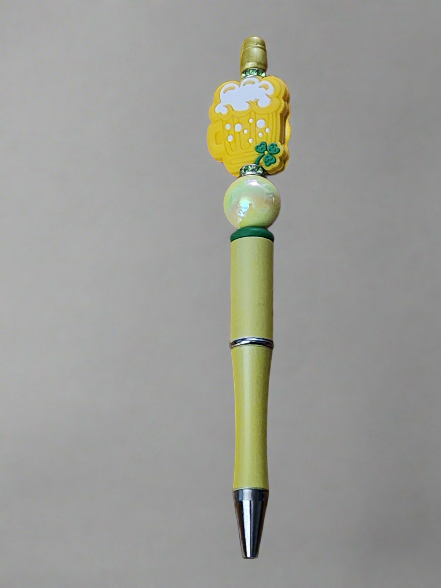 St Patricks Day - Beaded pen
