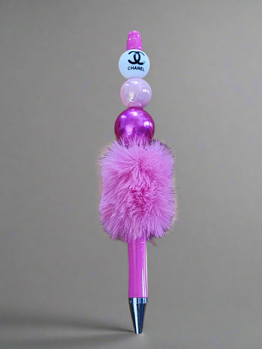 Chanel inspired - beaded pen