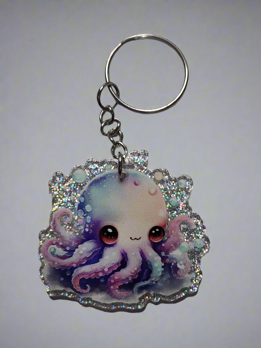 Octopus flatback - Keychain