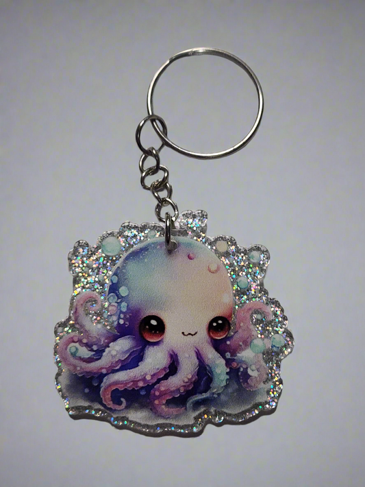 Octopus flatback - Keychain