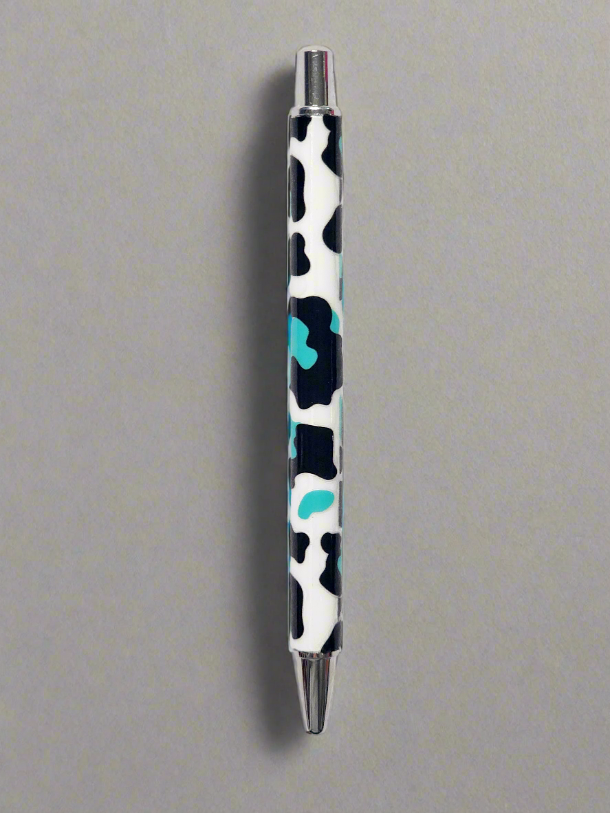 white leopard theme - UV wrap pen