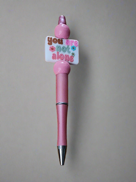 You are not alone -  Beaded pen