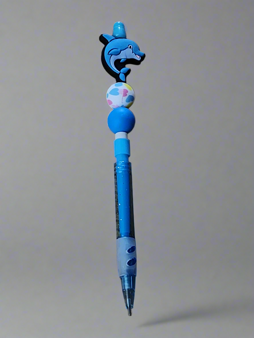 Dolphin - Beaded pencil