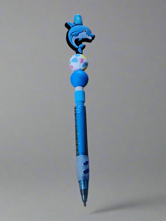 Dolphin - Beaded pencil